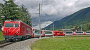 Švýcarsko letecky s panoramatickými vlaky Bernina Express a Ledovcový Express