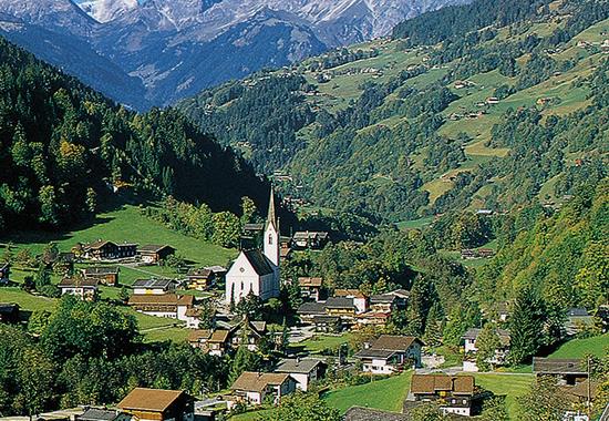 Alpské parky a střediska rakousko-švýcarského pomezí s kartou Montafon-Brandnertal