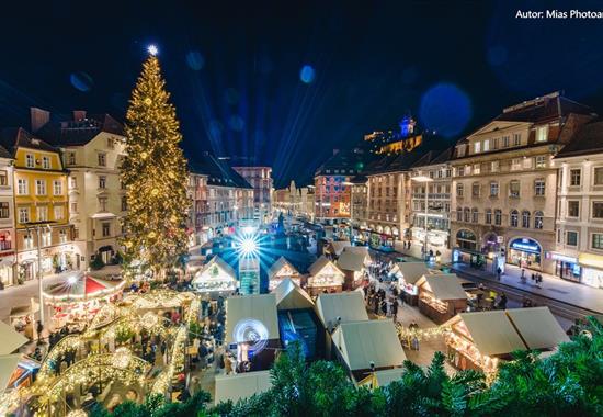 NEJKRÁSNĚJŠÍ ADVENTNÍ MĚSTA ZÁHŘEB A GRAZ Bus II. - S KOUPÁNÍM V TERMÁLECH A DEGUSTACÍ VÍN