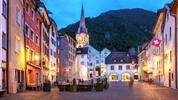 Švýcarsko letecky s panoramatickými vlaky Bernina Express a Ledovcový Express - Chur