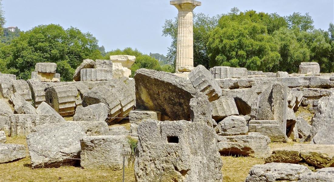 Zakynthos - Olympia_antické památky. Výlet z ostrova Zakynthos na pevninné Řecko.